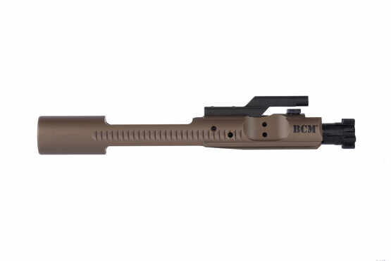 BCM AR-15 bolt carrier group for 5.56 NATO and 300 BLK uses an FDE full mass M16 style carrier with forward assist serrations